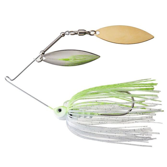 Greenfish Bad Little Blade Double Willow Spinnerbait-Chartreuse Flash-5/16oz-