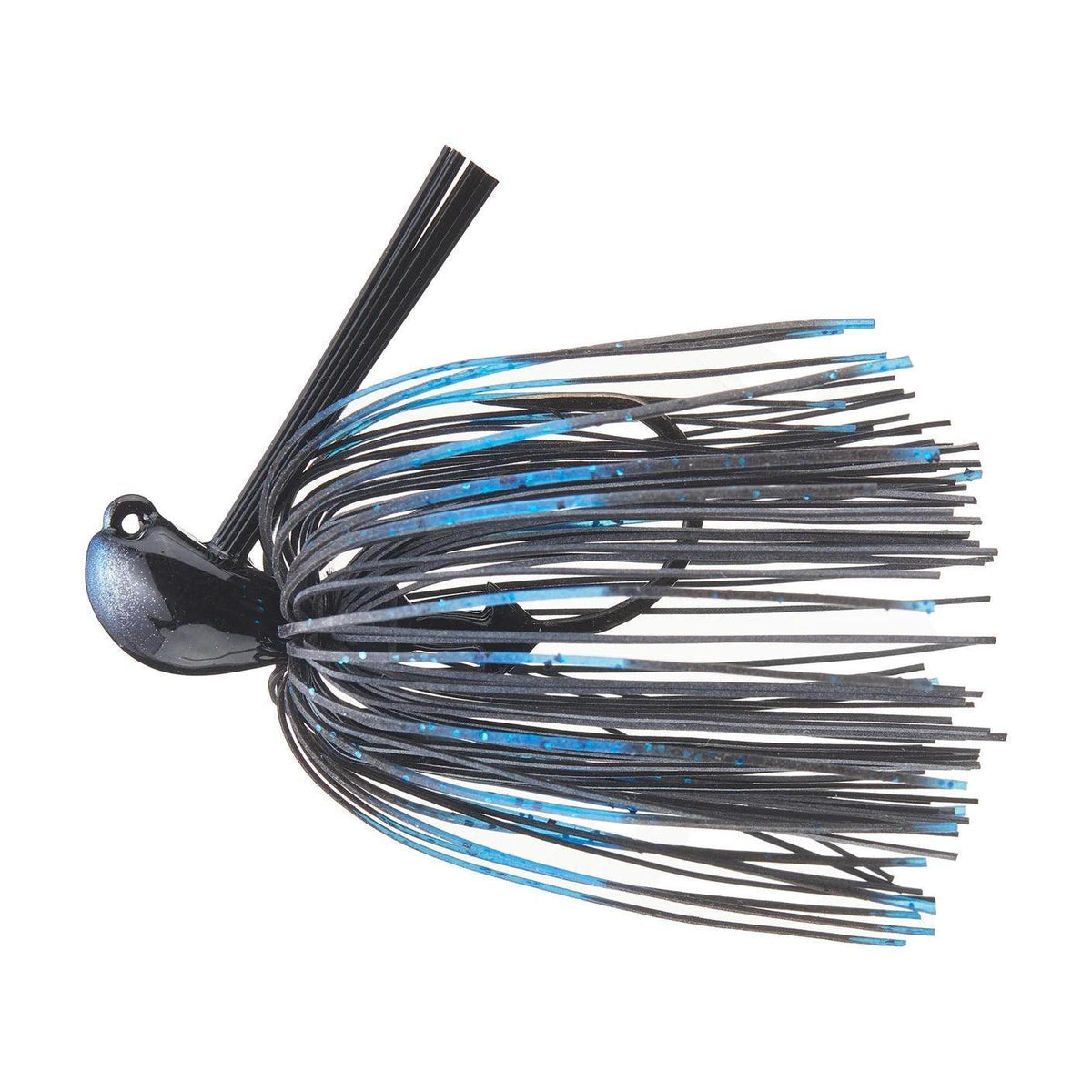 Greenfish Tackle Chibi Jig Old School Rubber Black and Blue 5/16oz 