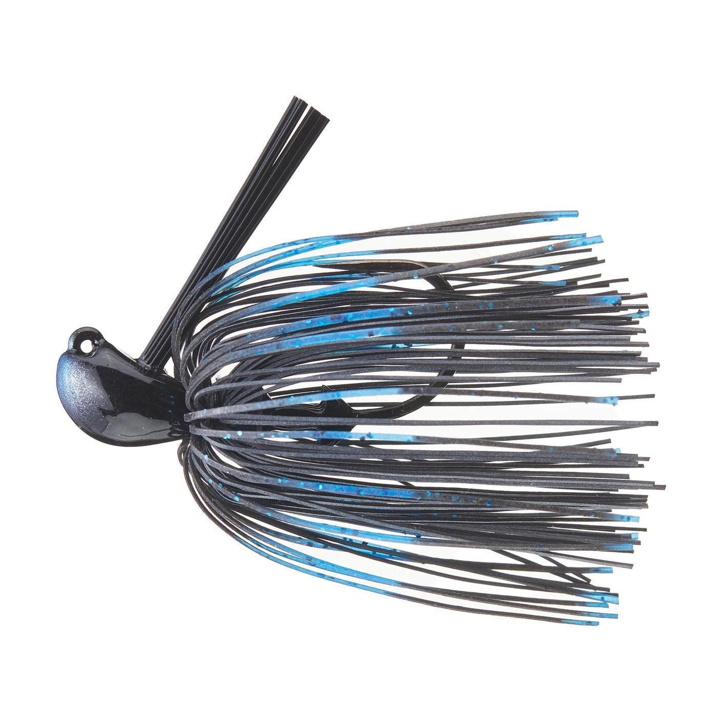 Greenfish Tackle Chibi Jig Old School Rubber-Black and Blue-5/16oz-