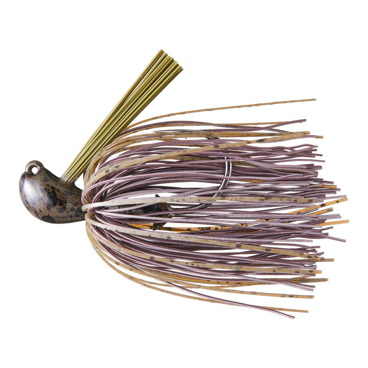 Greenfish Tackle Chibi Jig Old School Rubber Green Pumpkin 5/16oz 
