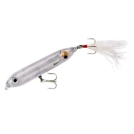 Heddon Feathered Super Spook Jr-Clear-
