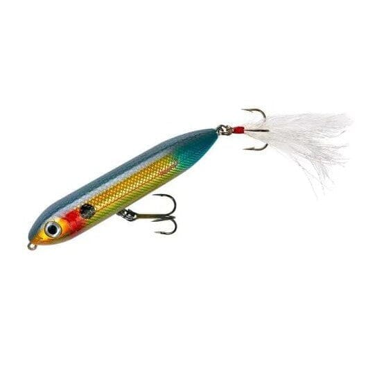Heddon Feathered Super Spook Jr-Wounded Shad-