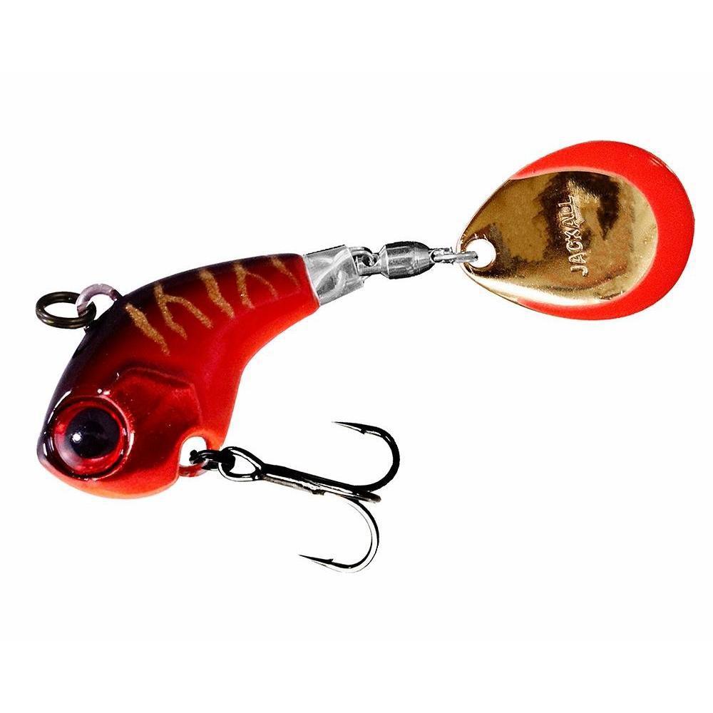 Jackall Deracoup Tail Spin Jig-1/2 oz-Red Tiger-