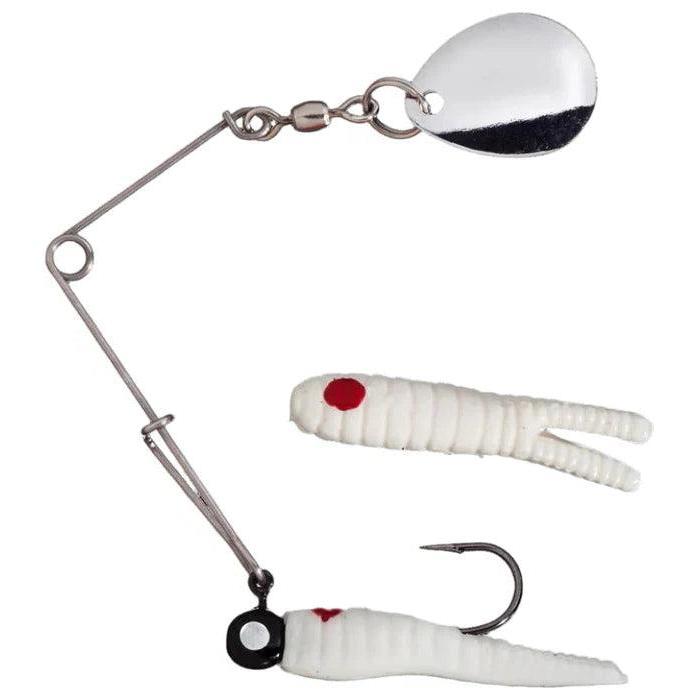 Johnson Beetle Spin White Red Dot 1/32oz 