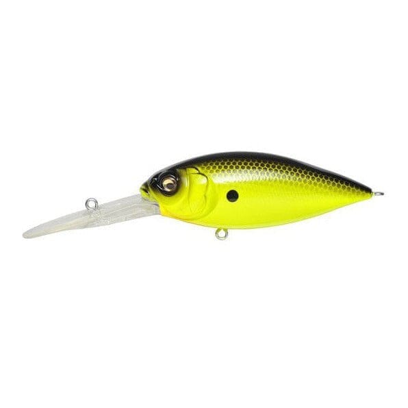 Megabass Deep-X 300 Crankbait-Black Back Charteuse-