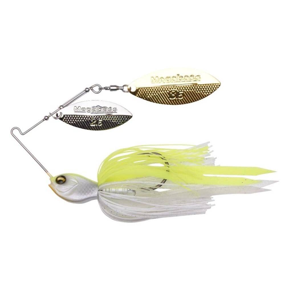 Megabass Sv-3 Double Willow Spinnerbait White Chartreuse 1/2 oz 