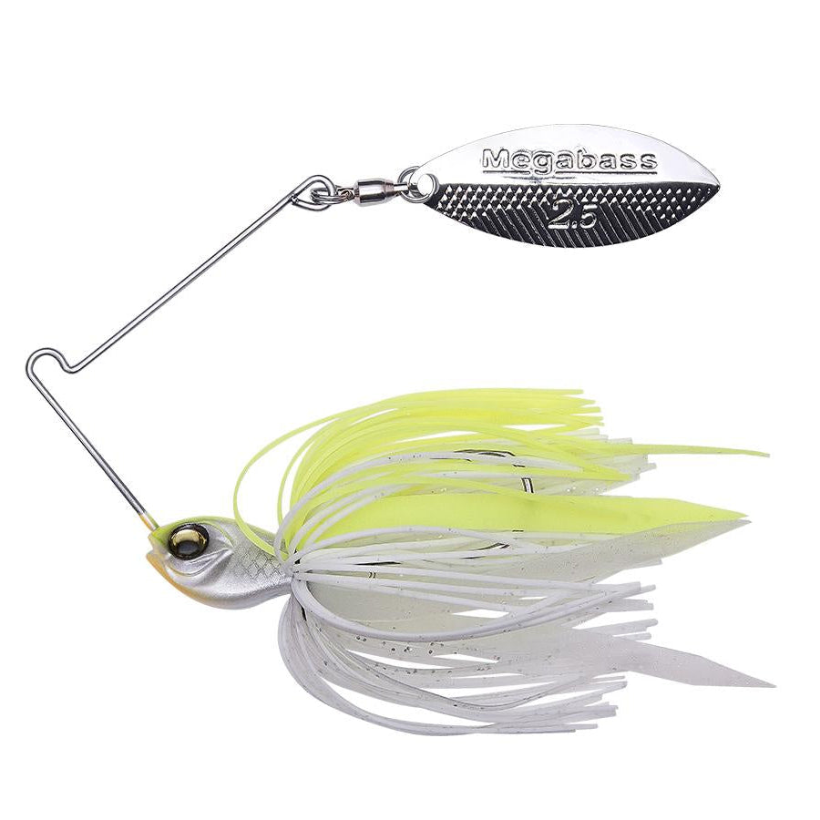 Megabass SV-3 Single Willow Spinnerbait White Chart 1/4oz 