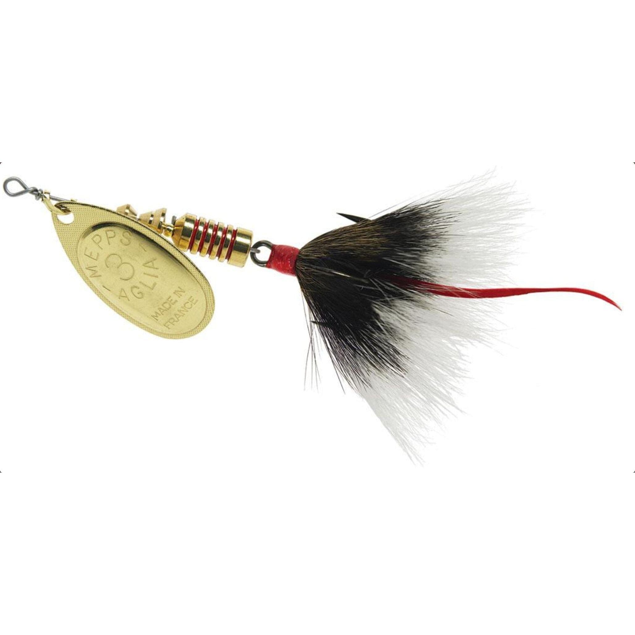 Mepps Aglia Dressed Spinner-Gold/Grey-1/4oz-