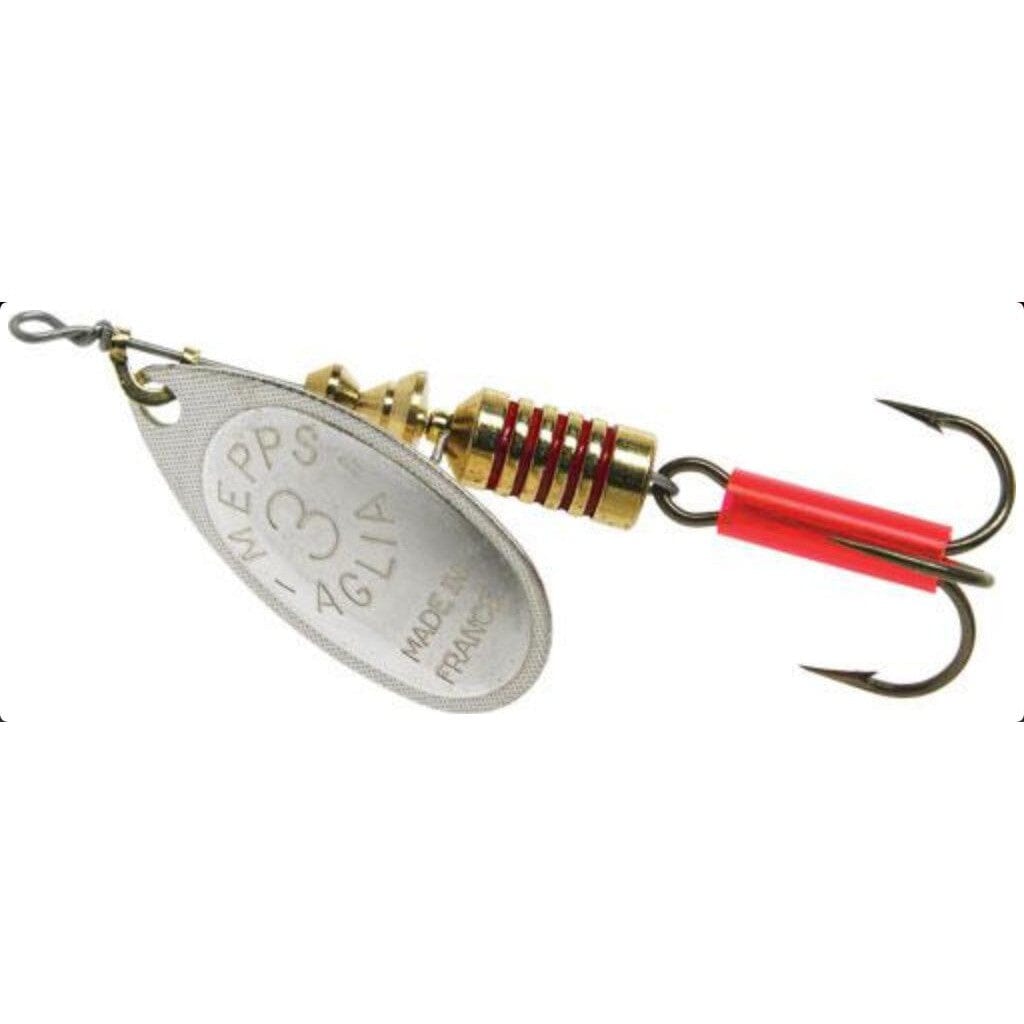 Mepps Aglia Plain Spinner-1/4oz-Silver-