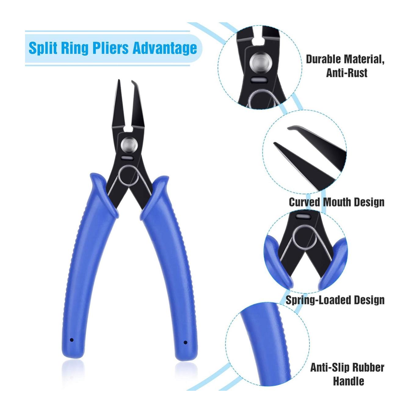 Micro Split Ring Pilers Steel-