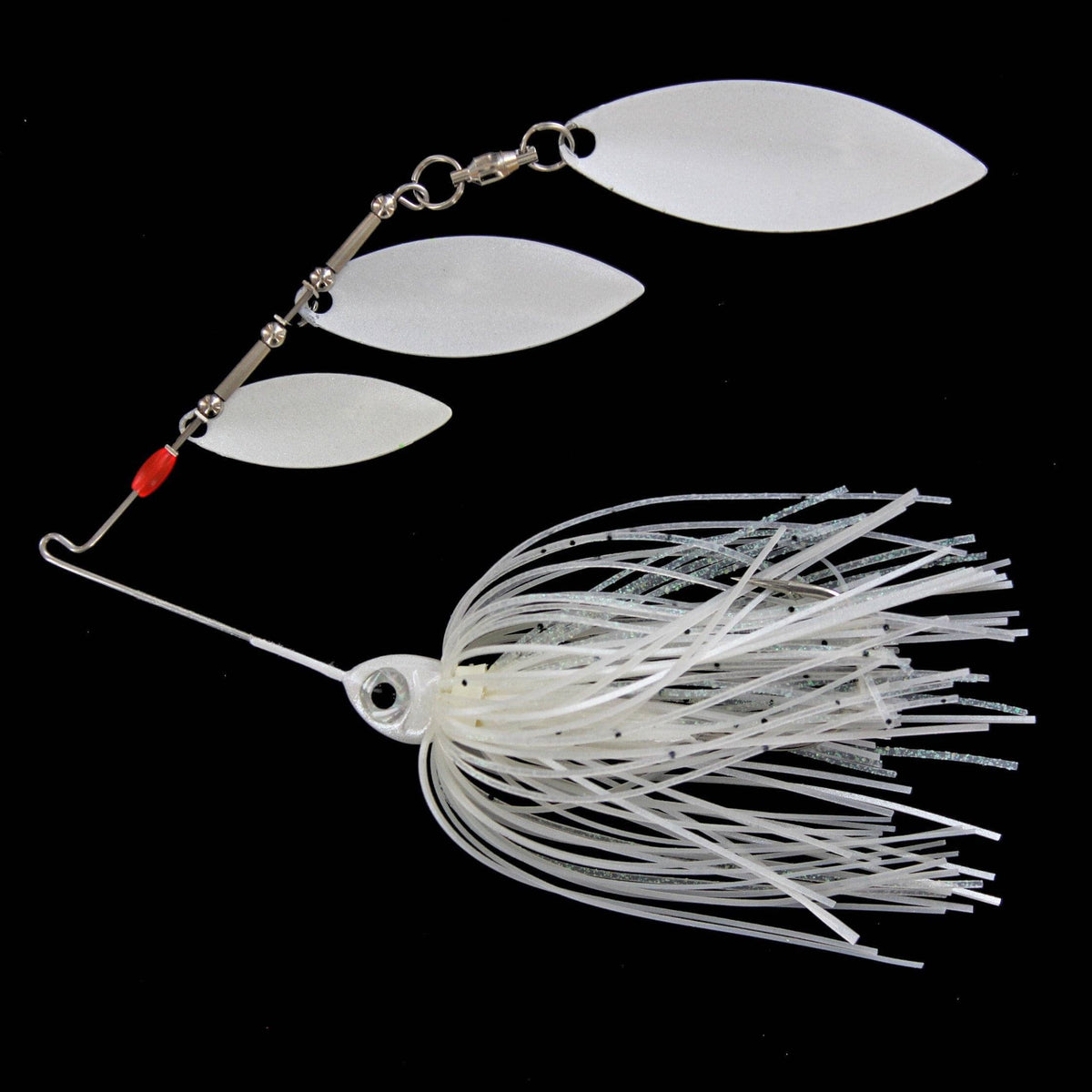 Mini Me 3 Blade Spinnerbait Platinum Pearl 3wp 3/8 oz 