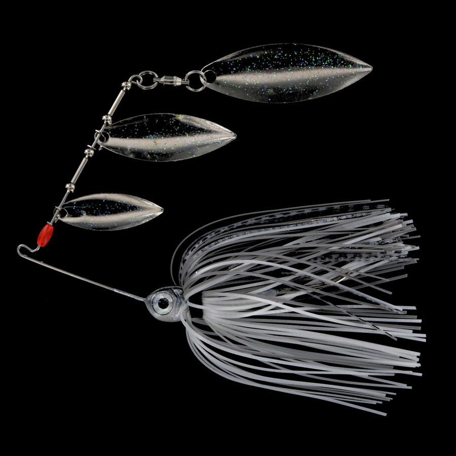 Mini Me 3 Blade Spinnerbait-Ghost 3wn-1/2 oz-
