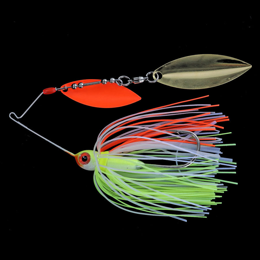 Mini Me Spinnerbait Orange Kicker PG05 Dwog 3/8 oz 