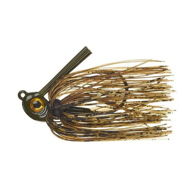 Missile Jigs Mini Swim Jig-Green Pumpkin-3/16 oz-