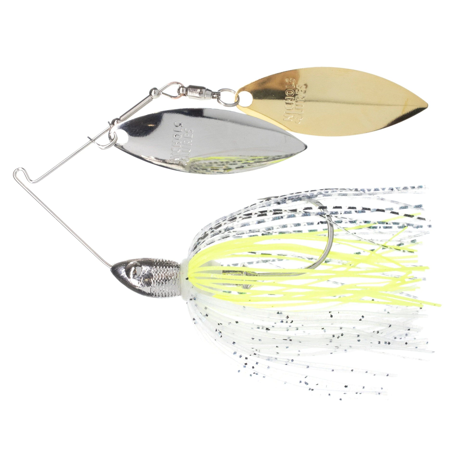 Nichols Catalyst Spinnerbait Double Willow Bomshell Shad 3/8oz 