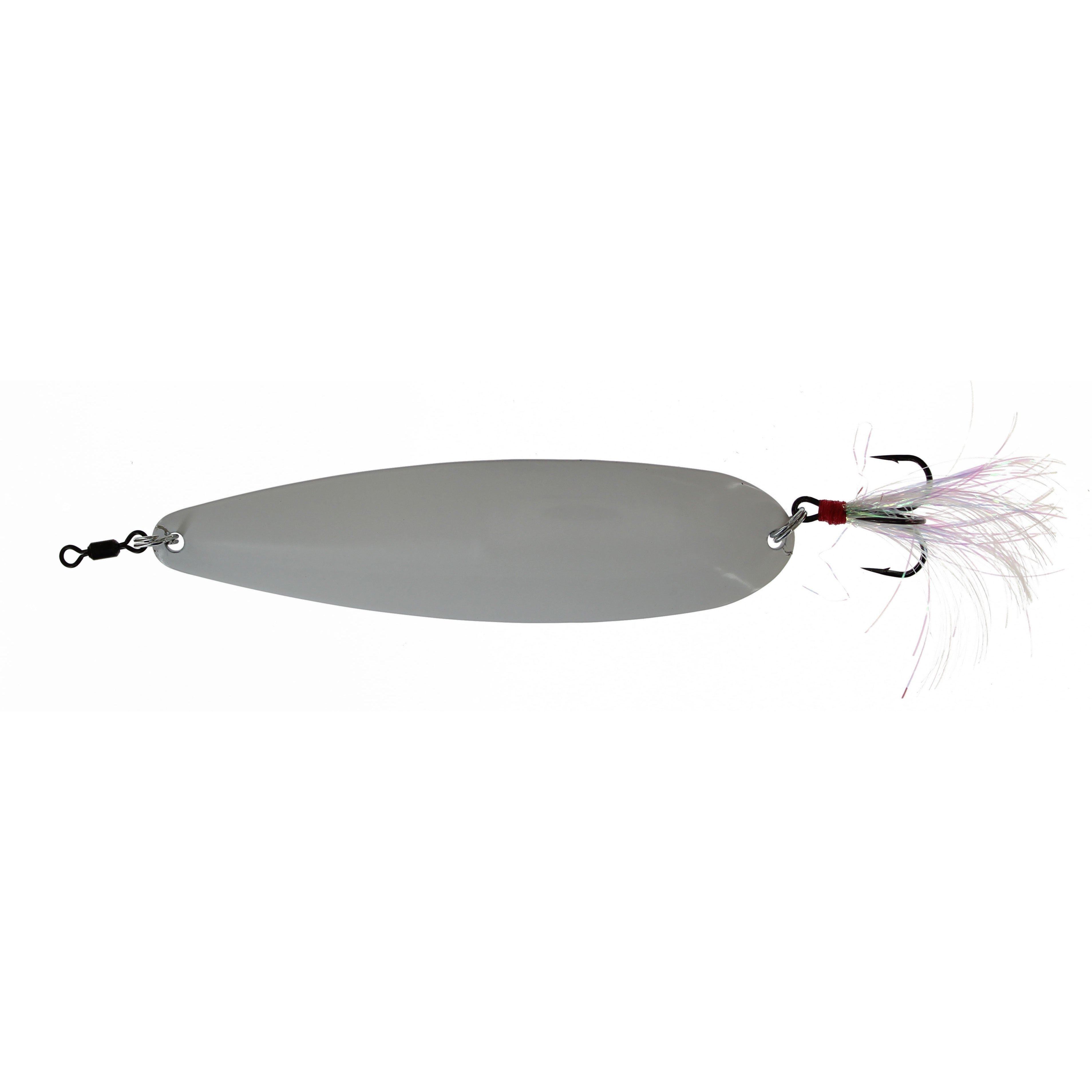 Nichols Lake Fork Flutter Spoon-Snow-3.75" - 3/4oz-