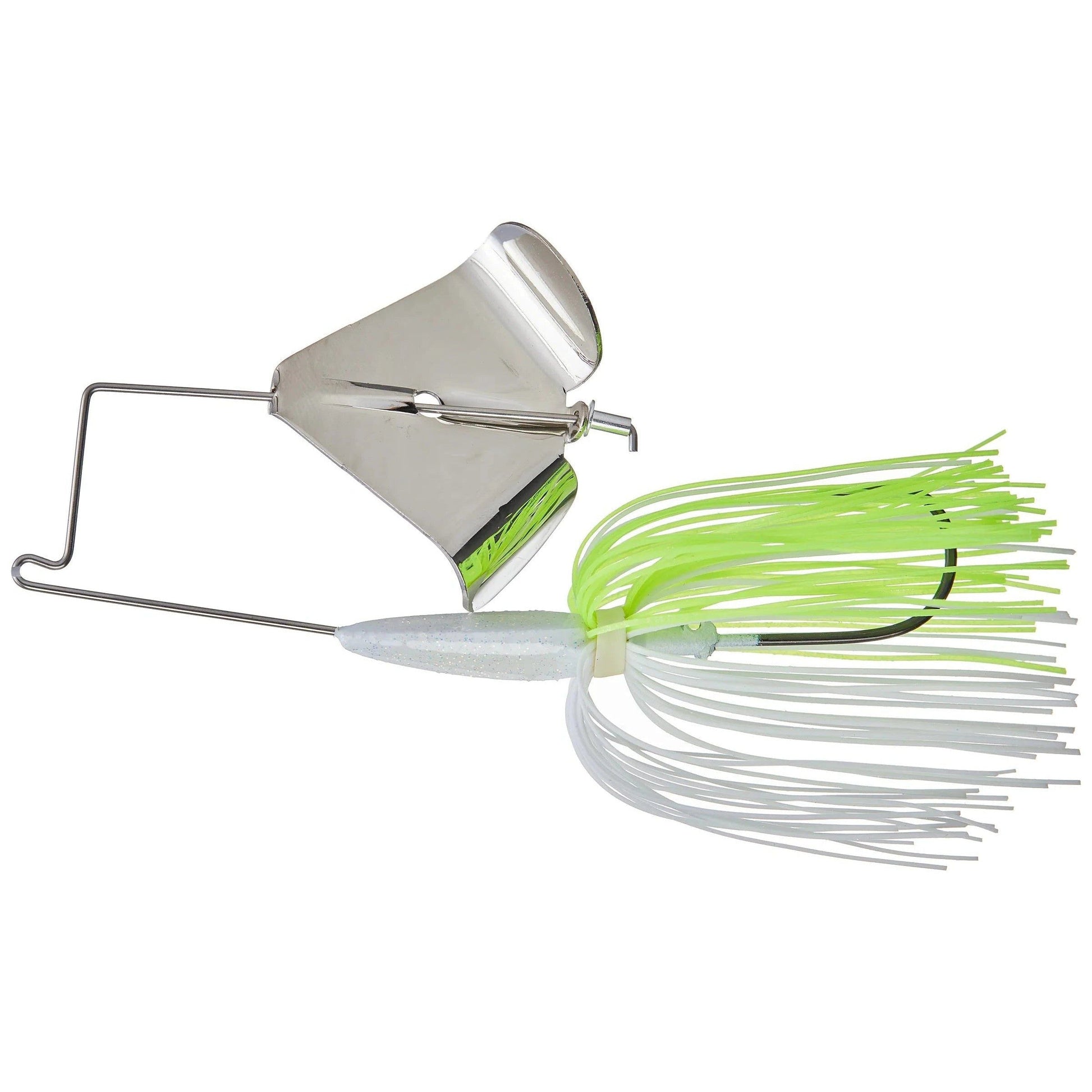 Nichols Reflex Buzzbait-White-Chartreuse-Nickel-1/2oz-