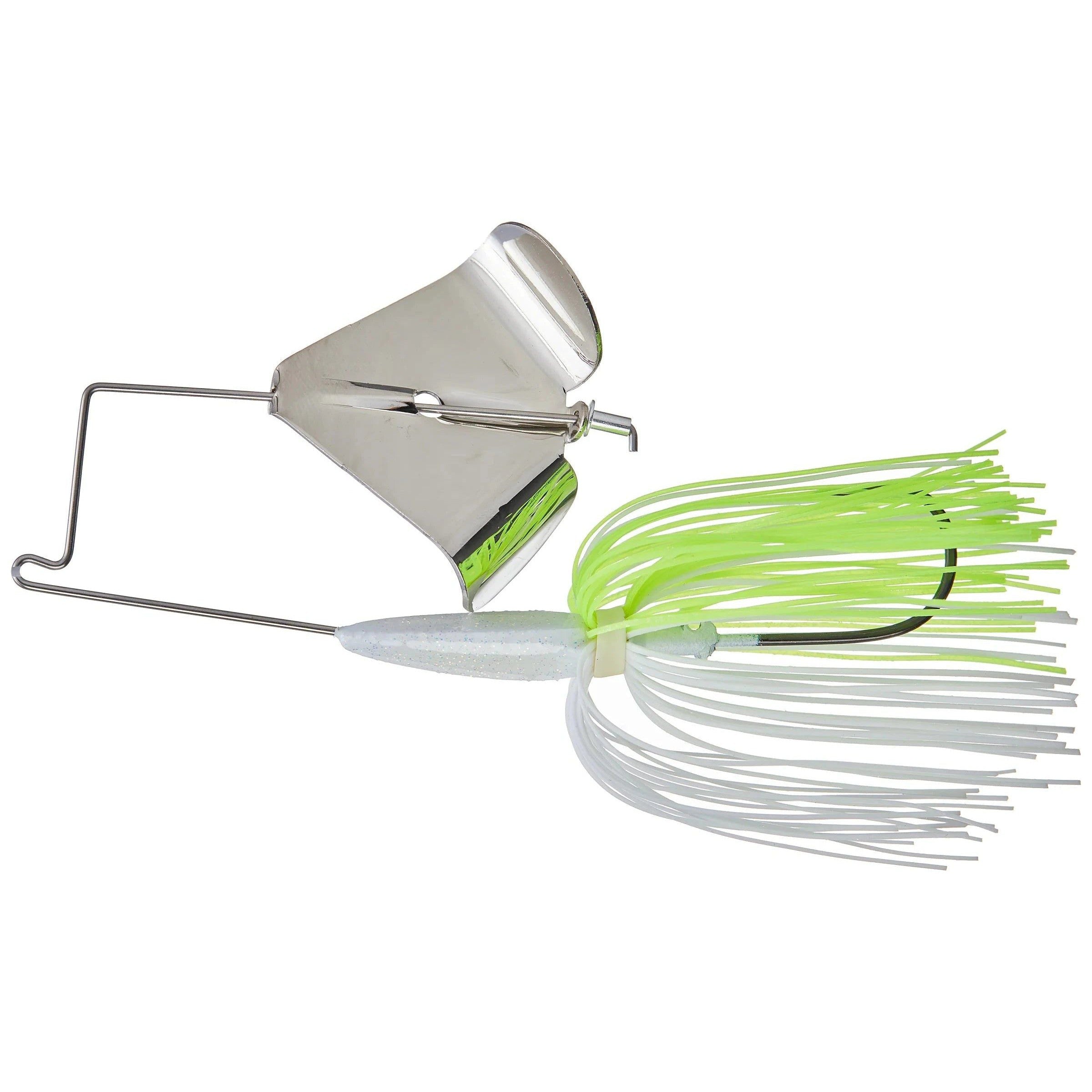 Nichols Reflex Buzzbait-White-Chartreuse-Nickel-1/2oz-