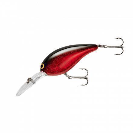 Norman Deep Little N Crankbait-Red Black Red Flake-