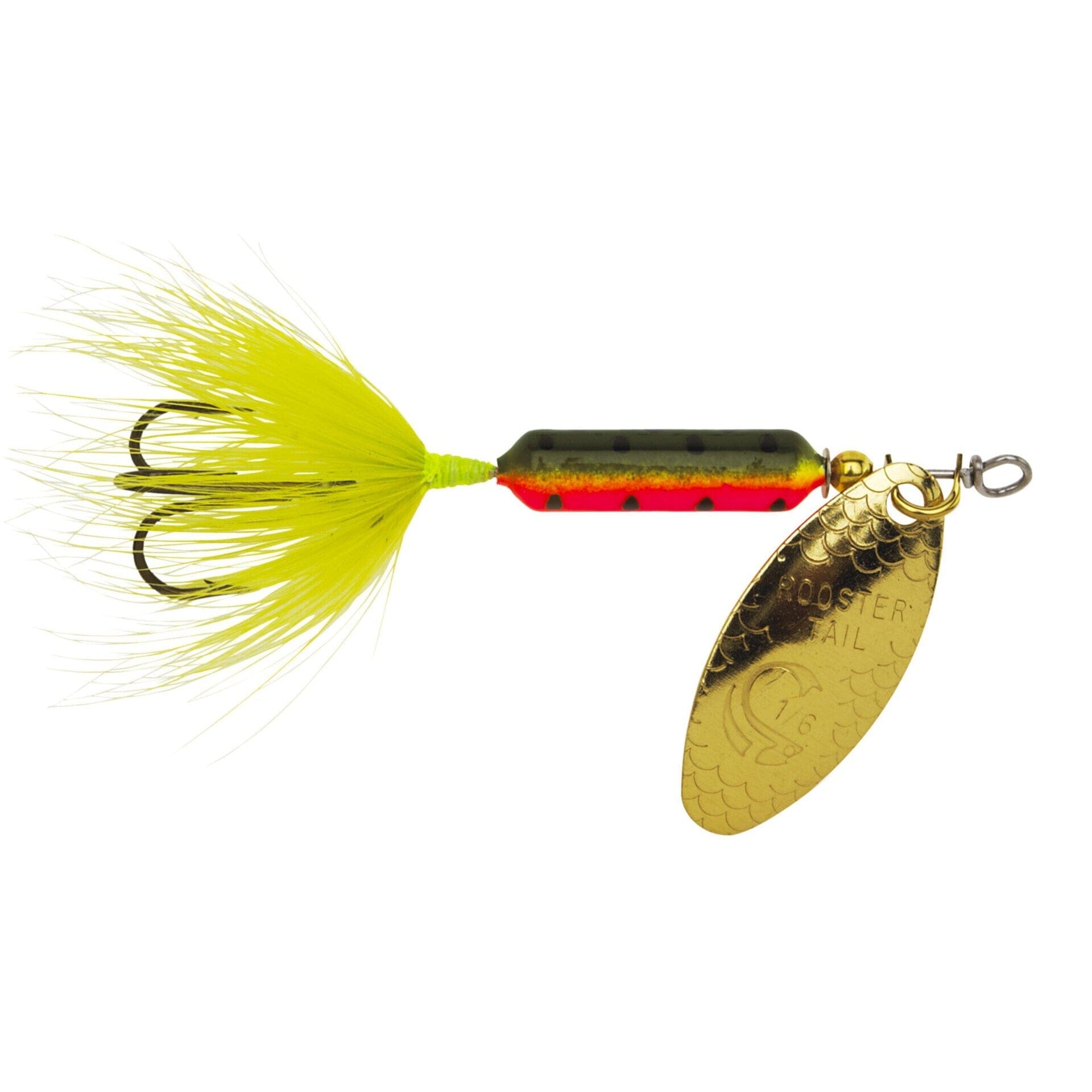 Original Rooster Tail with Treble Firetiger 1/16oz 