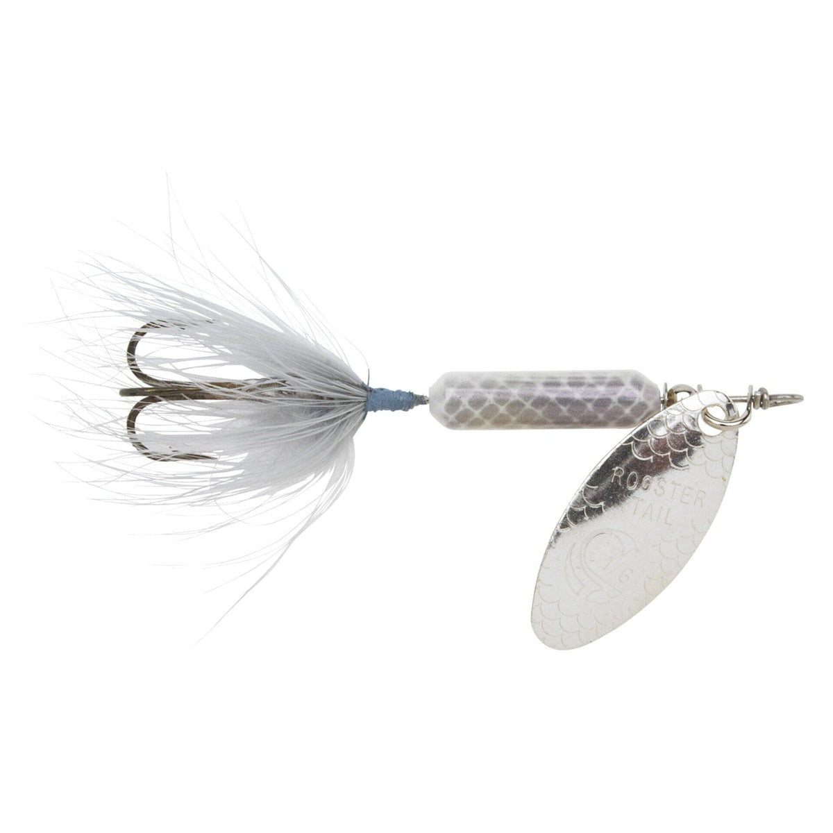 Original Rooster Tail with Treble Gray Minnow 1/8oz 
