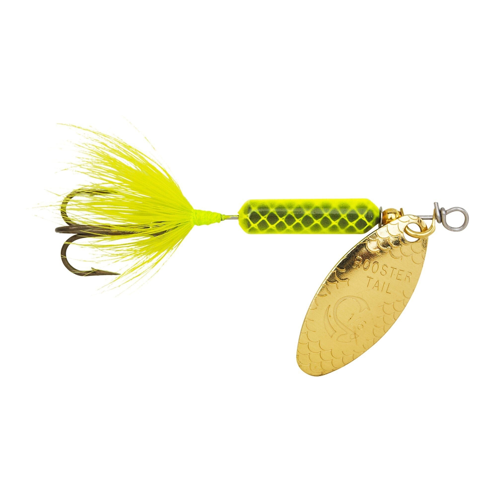 Original Rooster Tail with Treble Hook-Chartreuse-1/2oz-