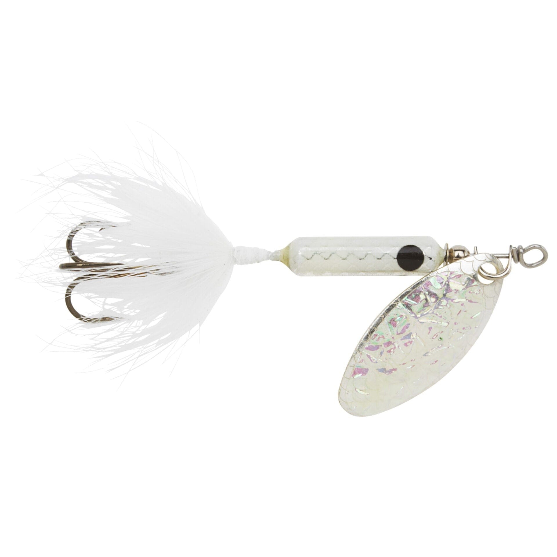 Original Rooster Tail with Treble Hook-Flash White-1/4oz-