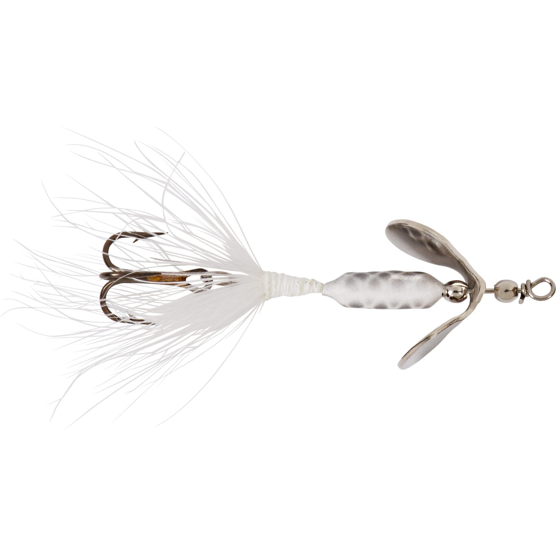 Original Rooster Tail with Treble-White-1/32oz-
