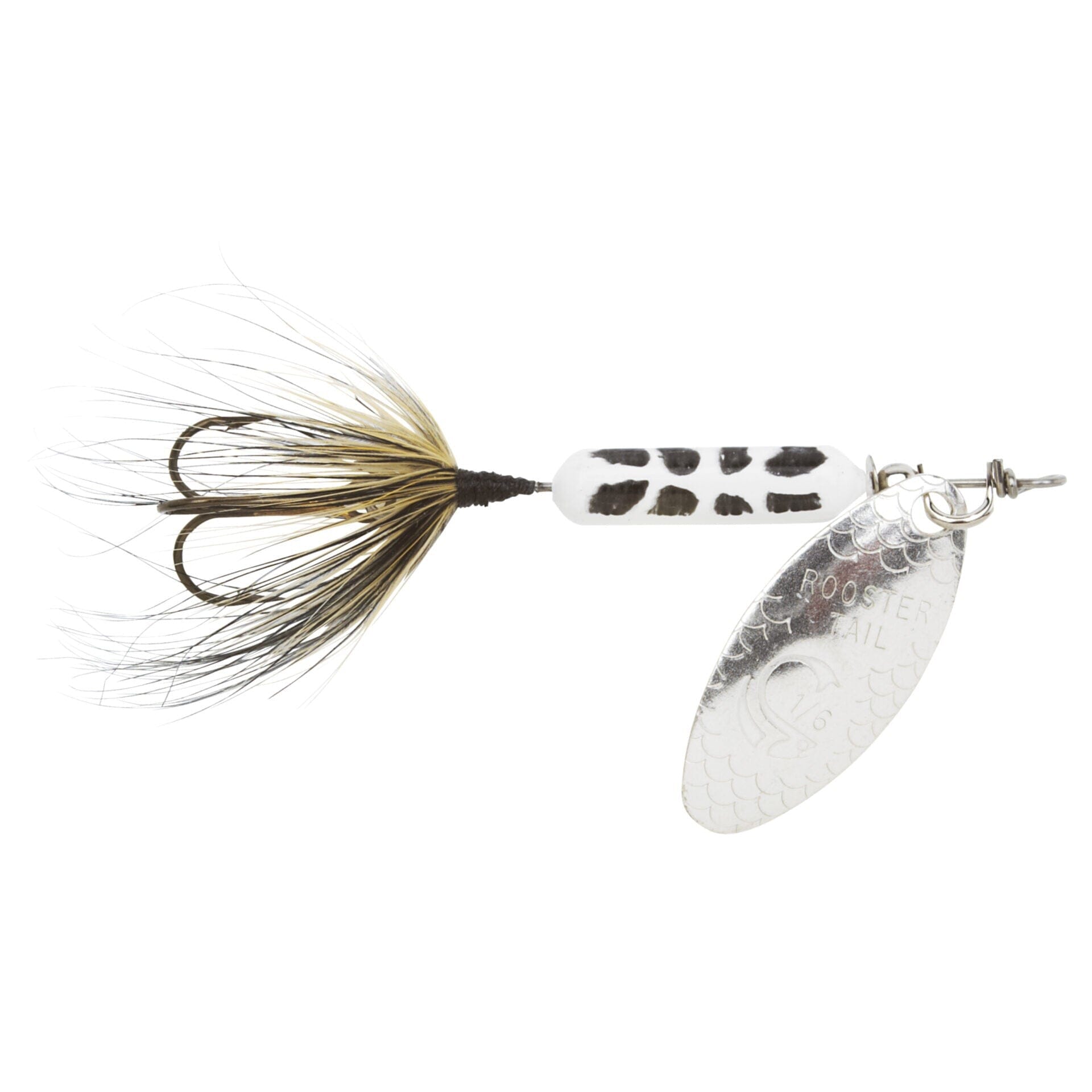 Original Rooster Tail with Treble-White Coachdog-1/8oz-