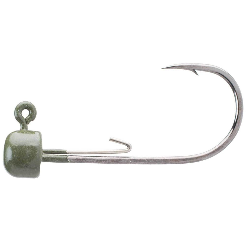 Owner Block Head Jig Head 1/16 3pk Green 