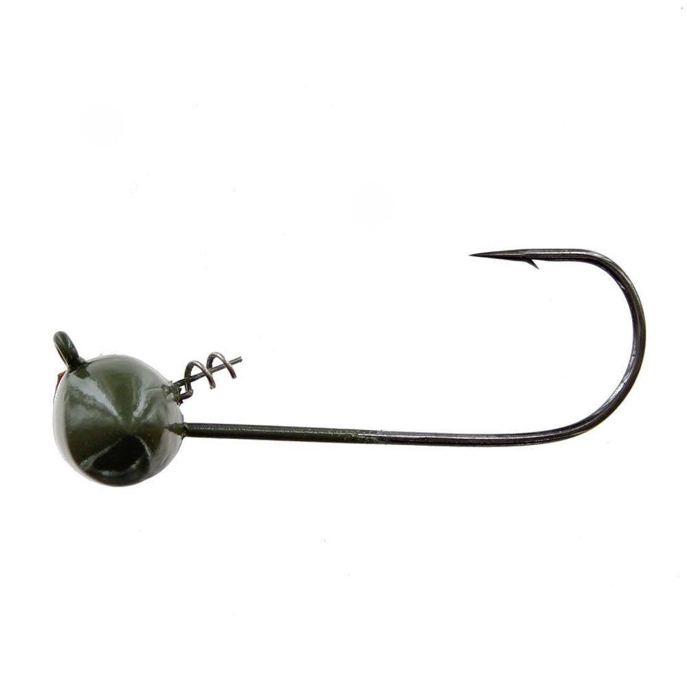 Owner Shakey Football Head 1/2 5/0 3pk Green Pumpkin 