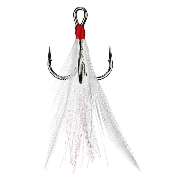 Owner Tournament Trailer Feathered Trebles 2pk-2-White-