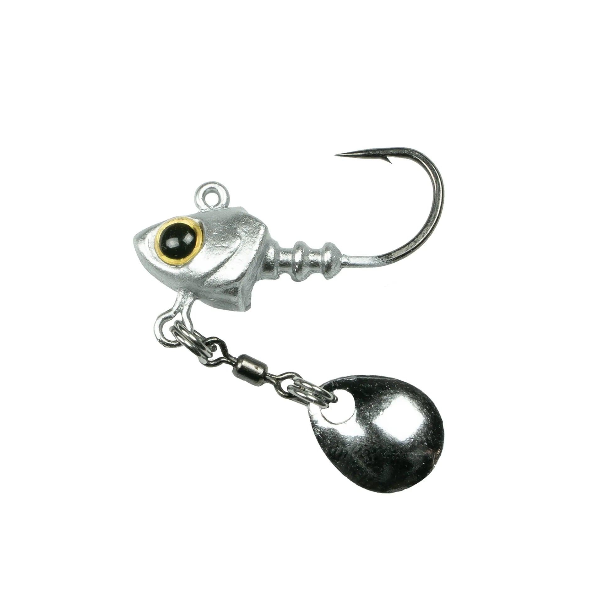 Pecos Underspin Jighead Silver Minnow 1/8oz 