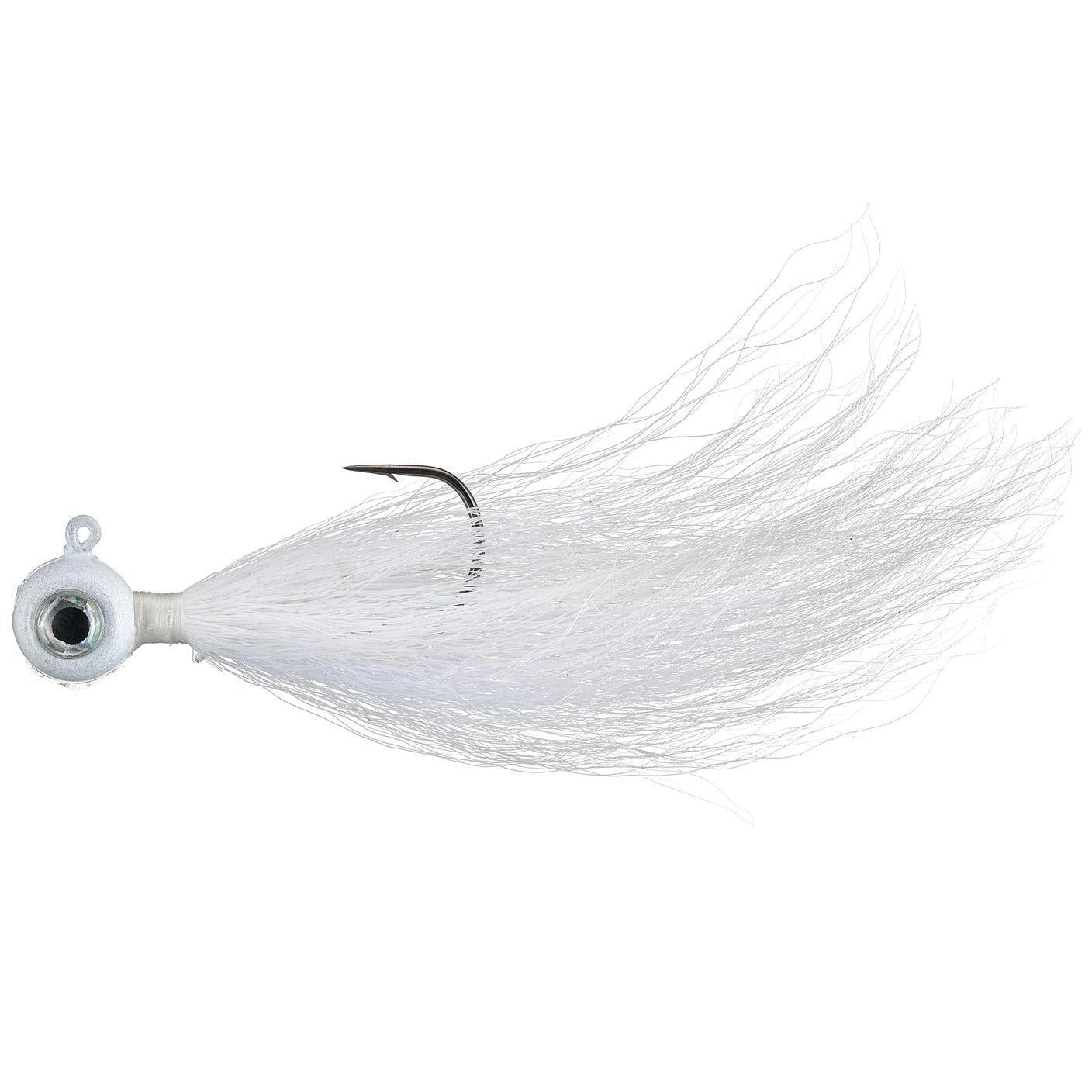 PH Fishing Moon Baby Hair Jig 2pk White 3/16 2/0