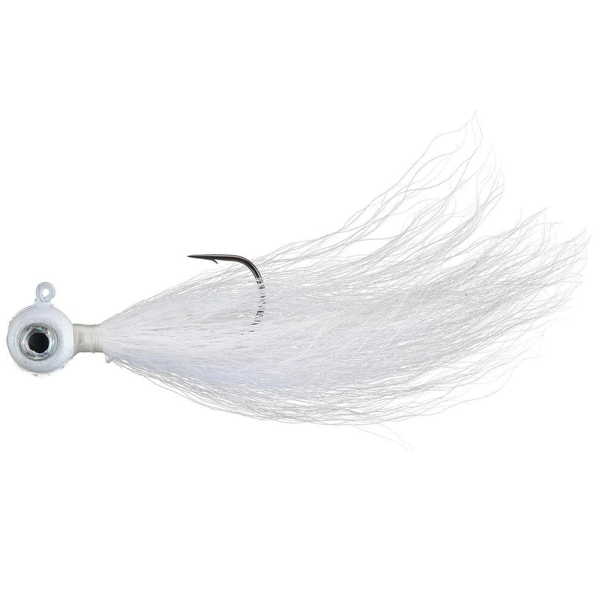 PH Fishing Moon Baby Hair Jig 2pk White 3/16 2/0