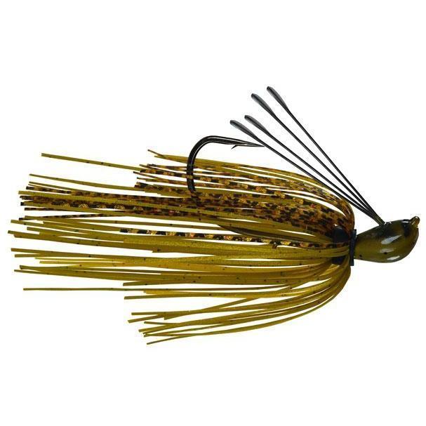 Picasso Dock Rocket Jig-Green Pumpkin Tiger Orange-1/2 oz-