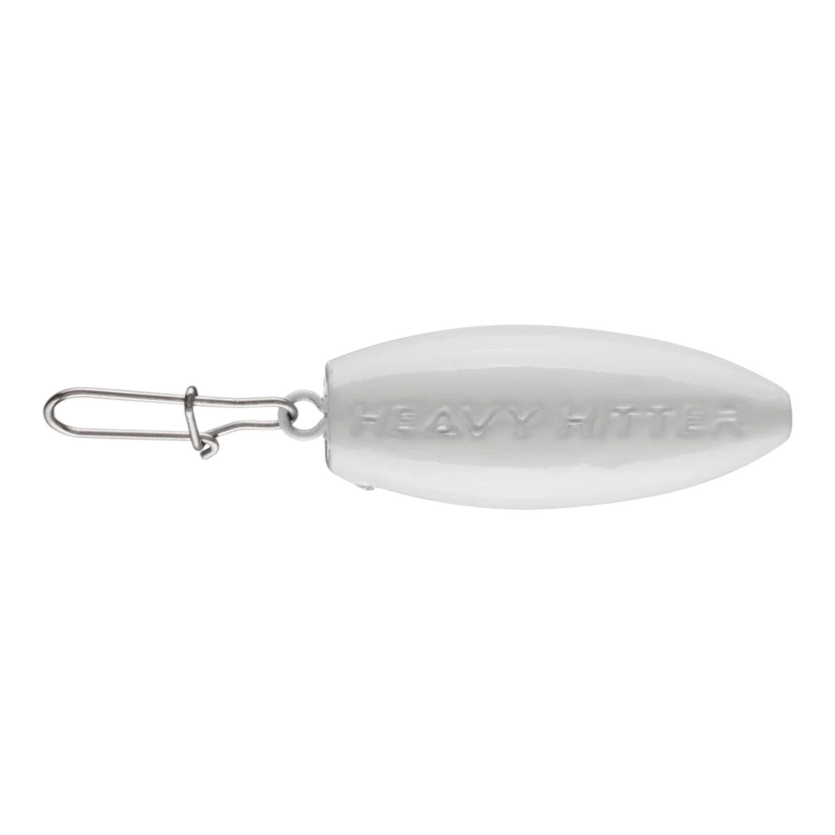 Hammonds Fishing Picasso Heavy Hitter lure retriever in white with a metal snap for snag-free fishing.