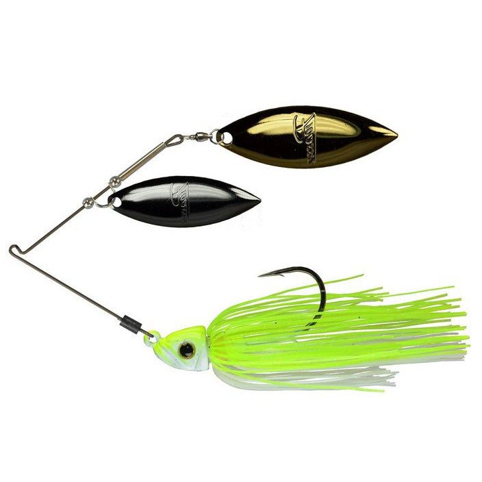 Picasso NiTi Pro Double Willow Spinnerbait-Chartreuse White-1/2oz-