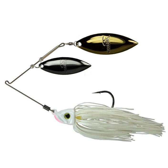 Picasso NiTi Pro Double Willow Spinnerbait-White Pearl-1/2oz-