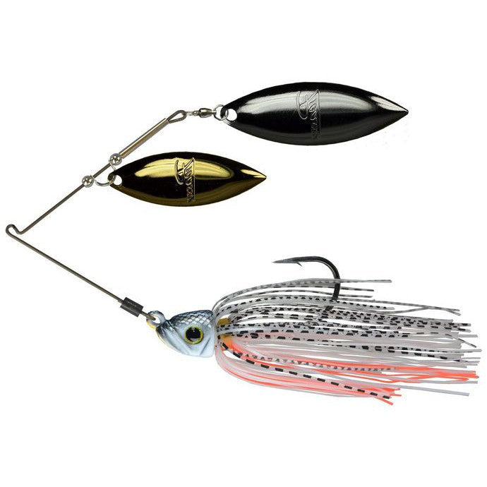 Picasso NiTi Pro Double Willow Spinnerbait-White Shad-1/2oz-