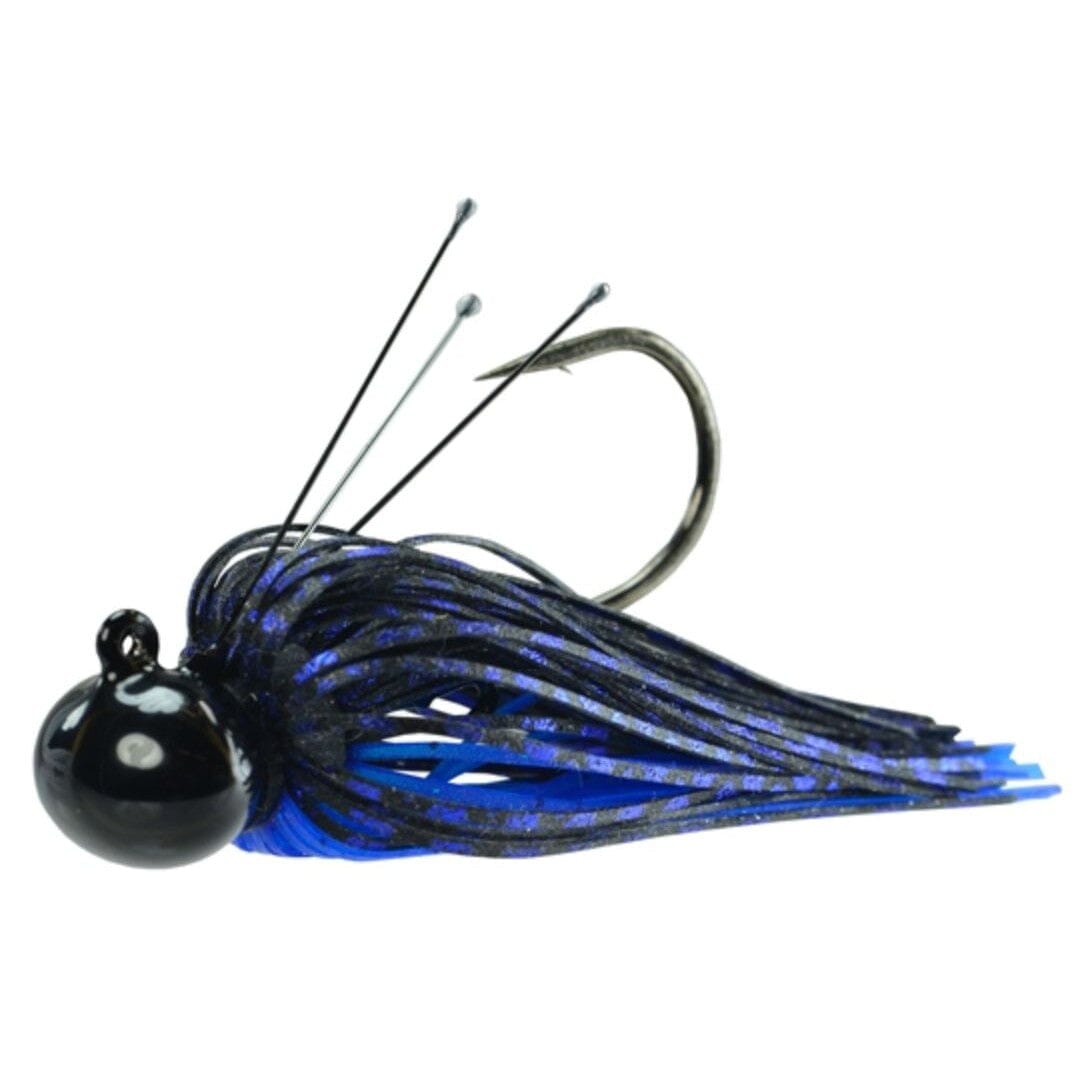 Picasso Tungsten Football Jig-Black Blue Shower-1/2 3/0-