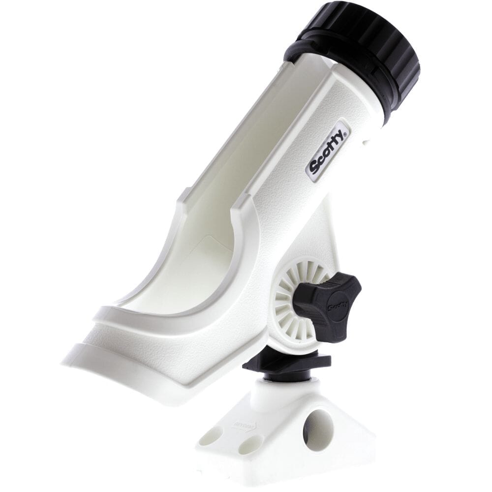 POWERLOCK ROD HOLDER - SIDE MNT - BLK 0230-BK-White-