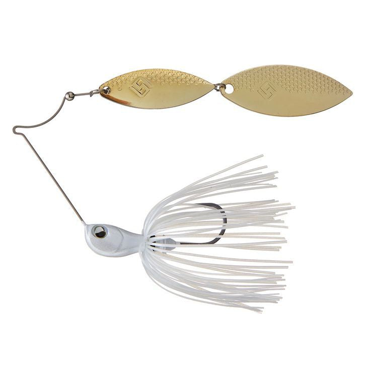 RAID Japan Level Spin Double Willow Spinnerbait-Pearl White-1/2oz-
