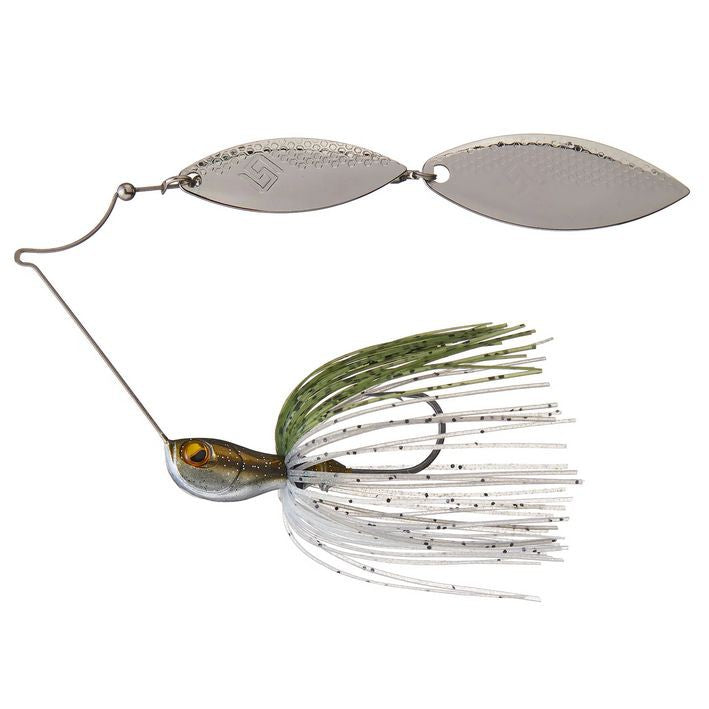 RAID Japan Level Spin Double Willow Spinnerbait-Smoke Shad-1/2oz-