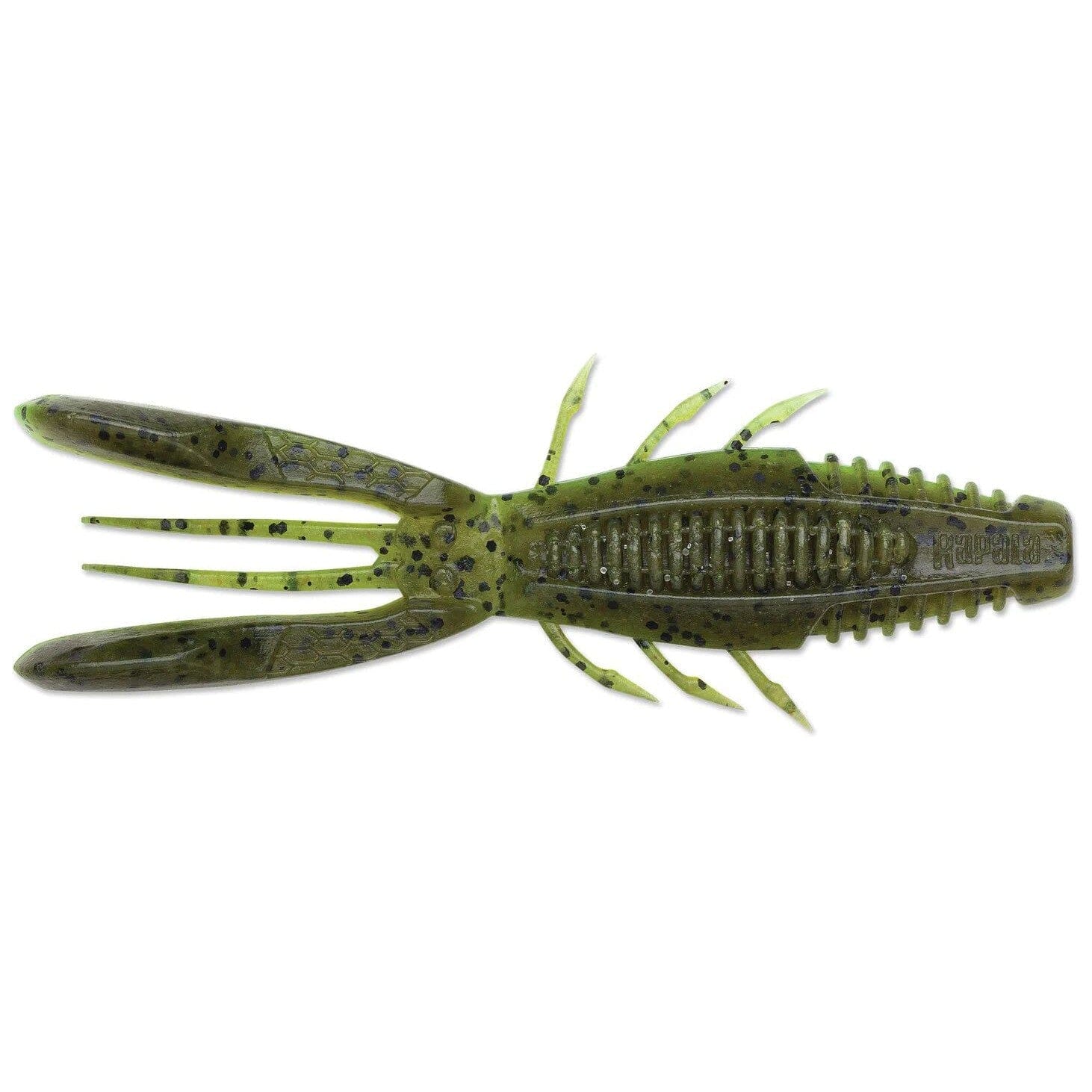 Rapala Crush City 4" Bronco Bug-Green Pumpkin Chart. Pepper-