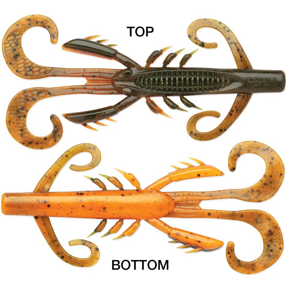 Rapala Crush City Hedgehog-Bama Craw-4" 6pk-None