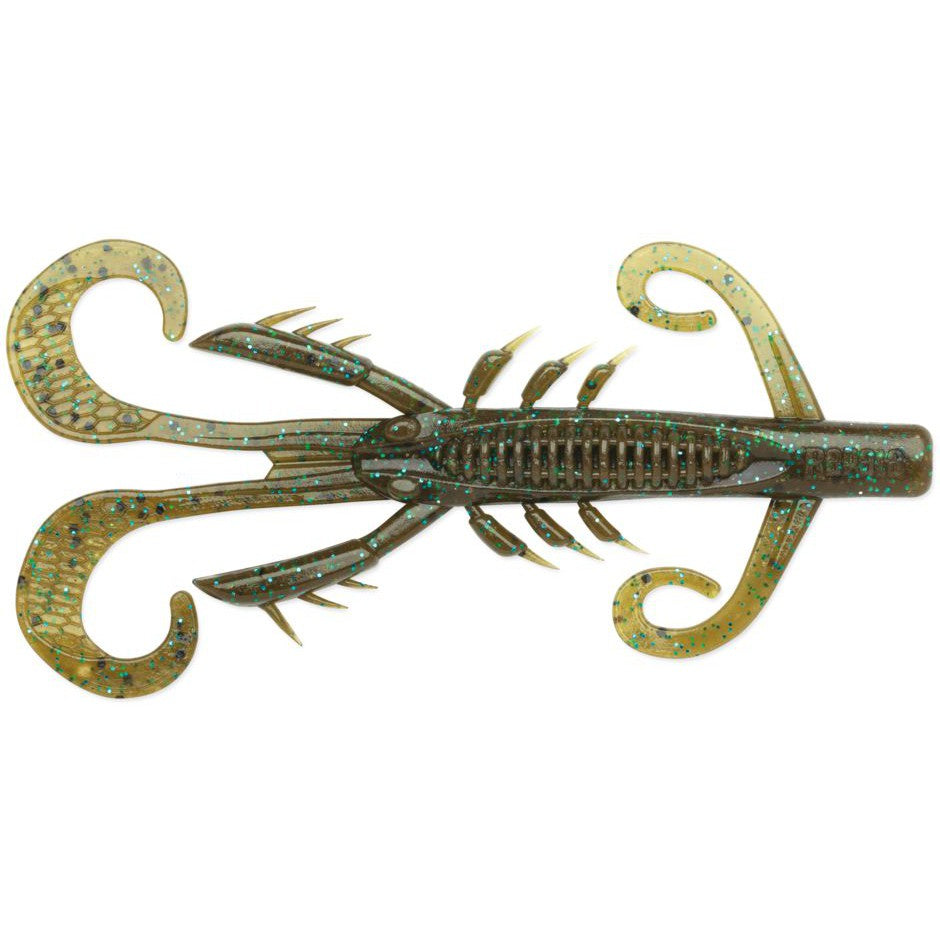 Rapala Crush City Hedgehog-Green Pumpkin Blue-4" 6pk-None