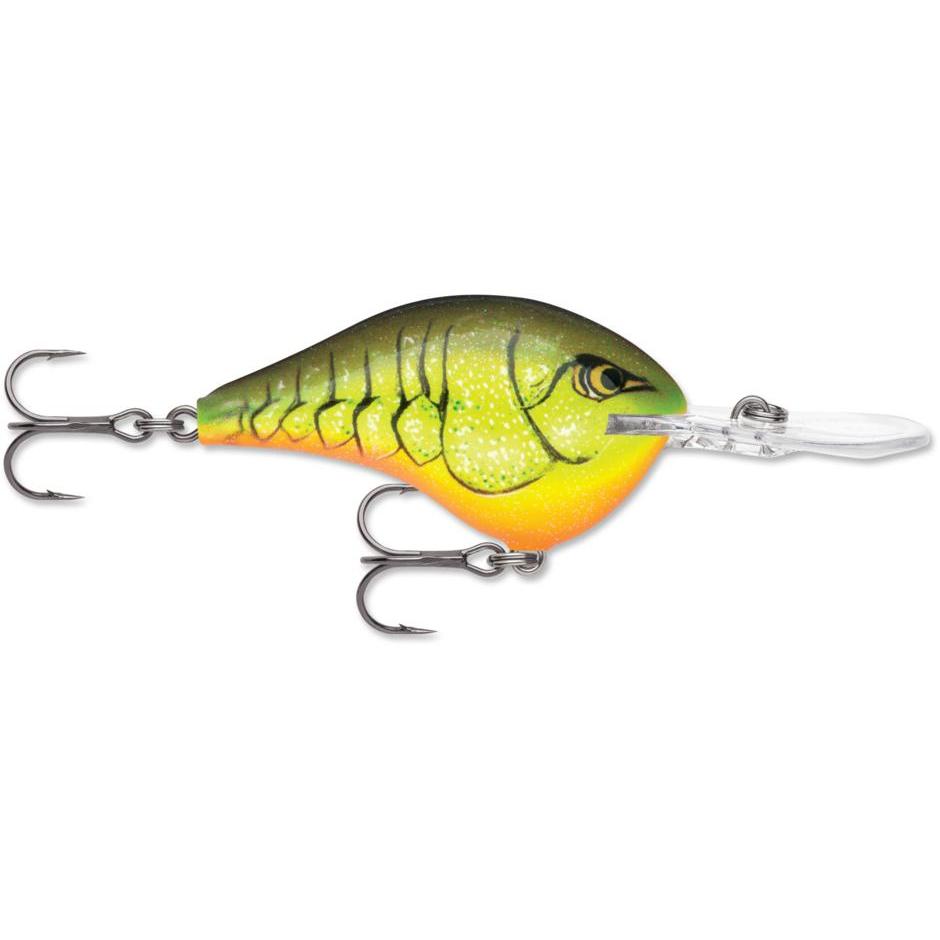 Rapala Dt 12 Crankbait Chartreuse Rootbeer Craw 