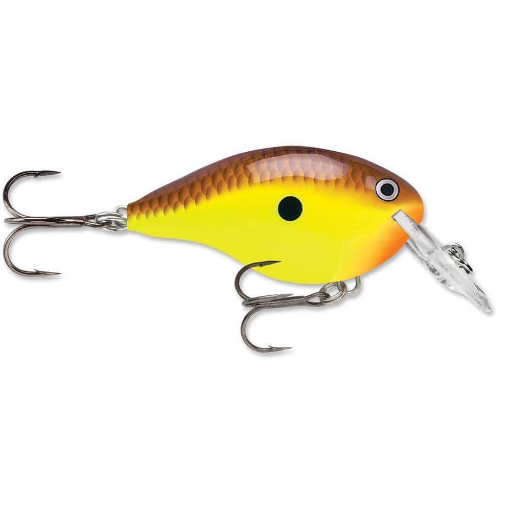 Rapala Dt 4 Crankbait-Chartreuse Brown-