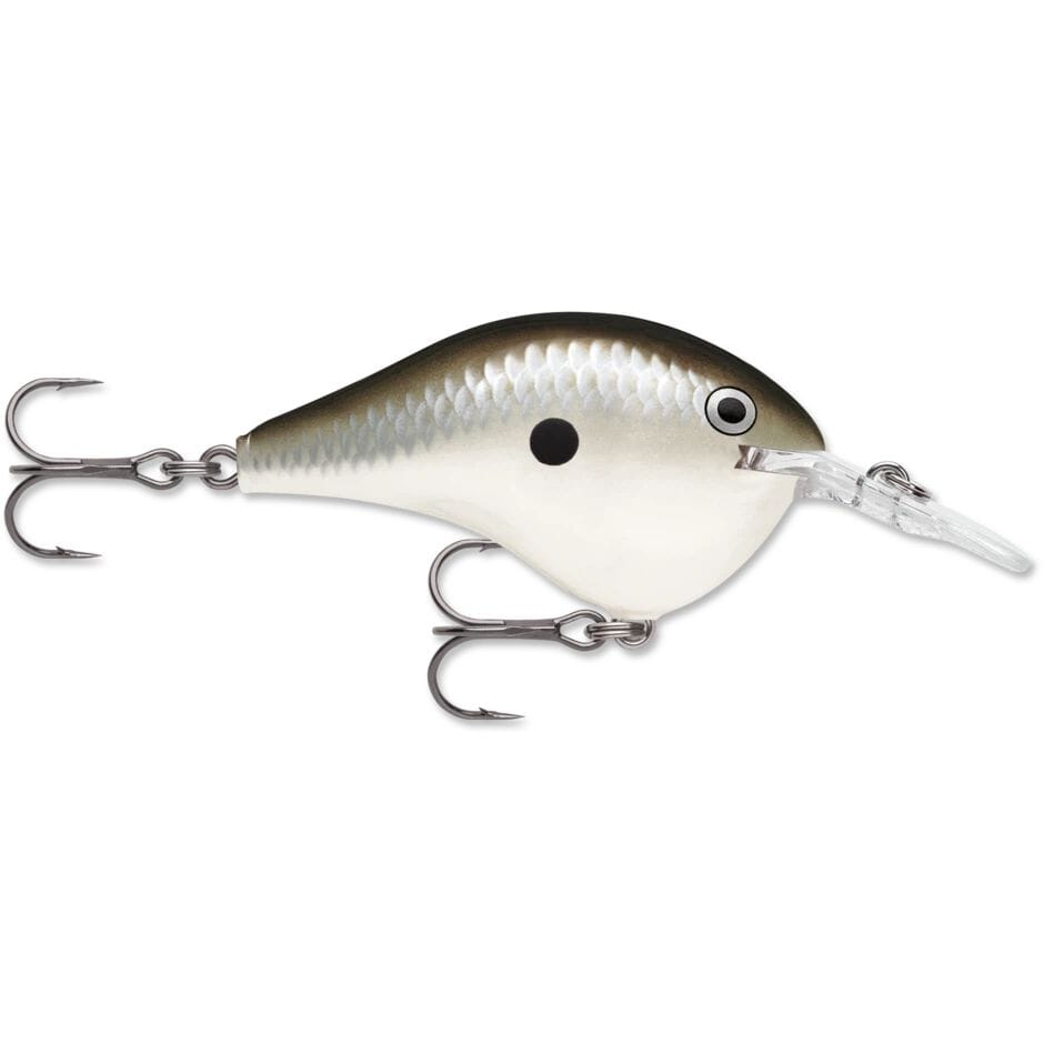 Rapala Dt 8 Crankbait-Pearl Grey Shiner-
